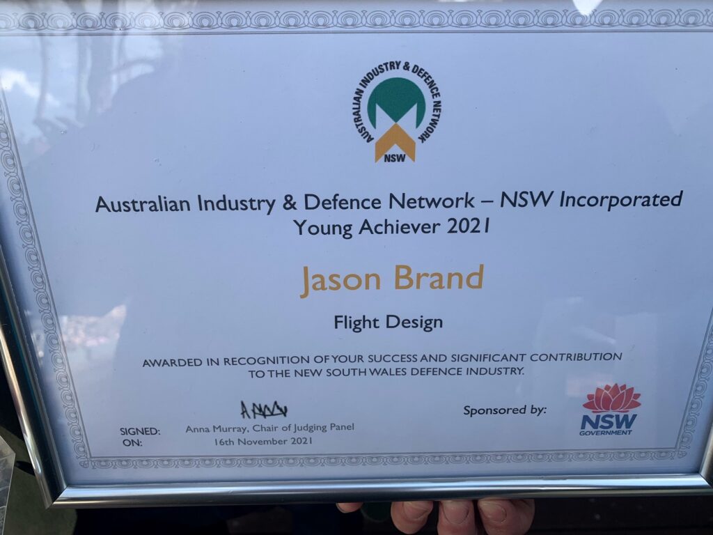 Jason AIDN NSW Young Achiever Award 2021