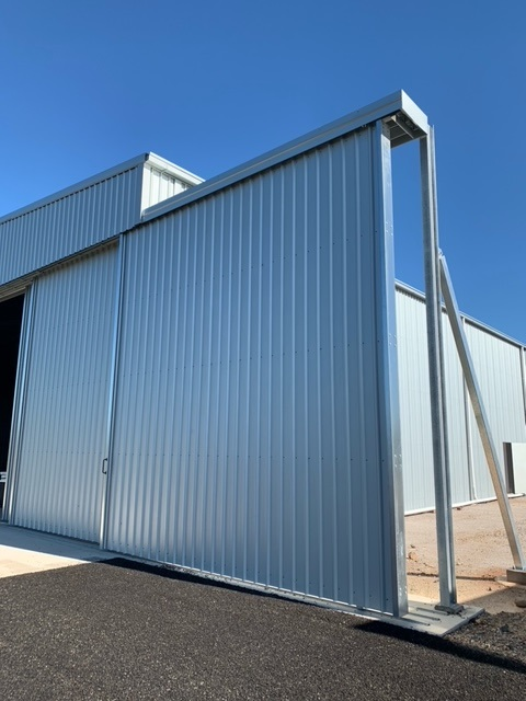 West Wyalong Hangar Front door extension