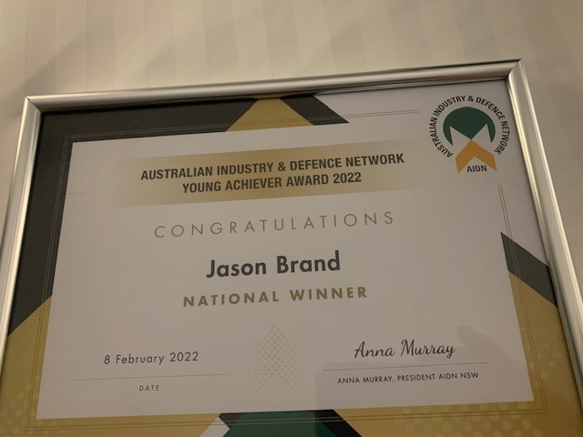 Jason AIDN National Young Achiever Award 2022