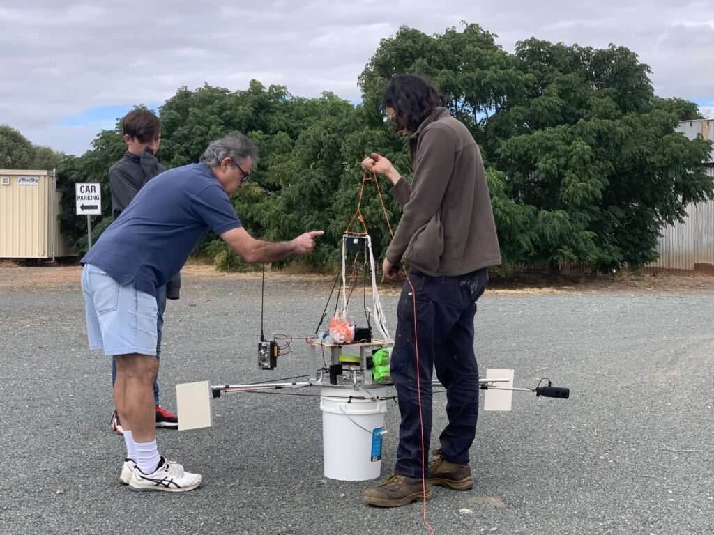 UpLift50 Prepping Payload for the balloon fill